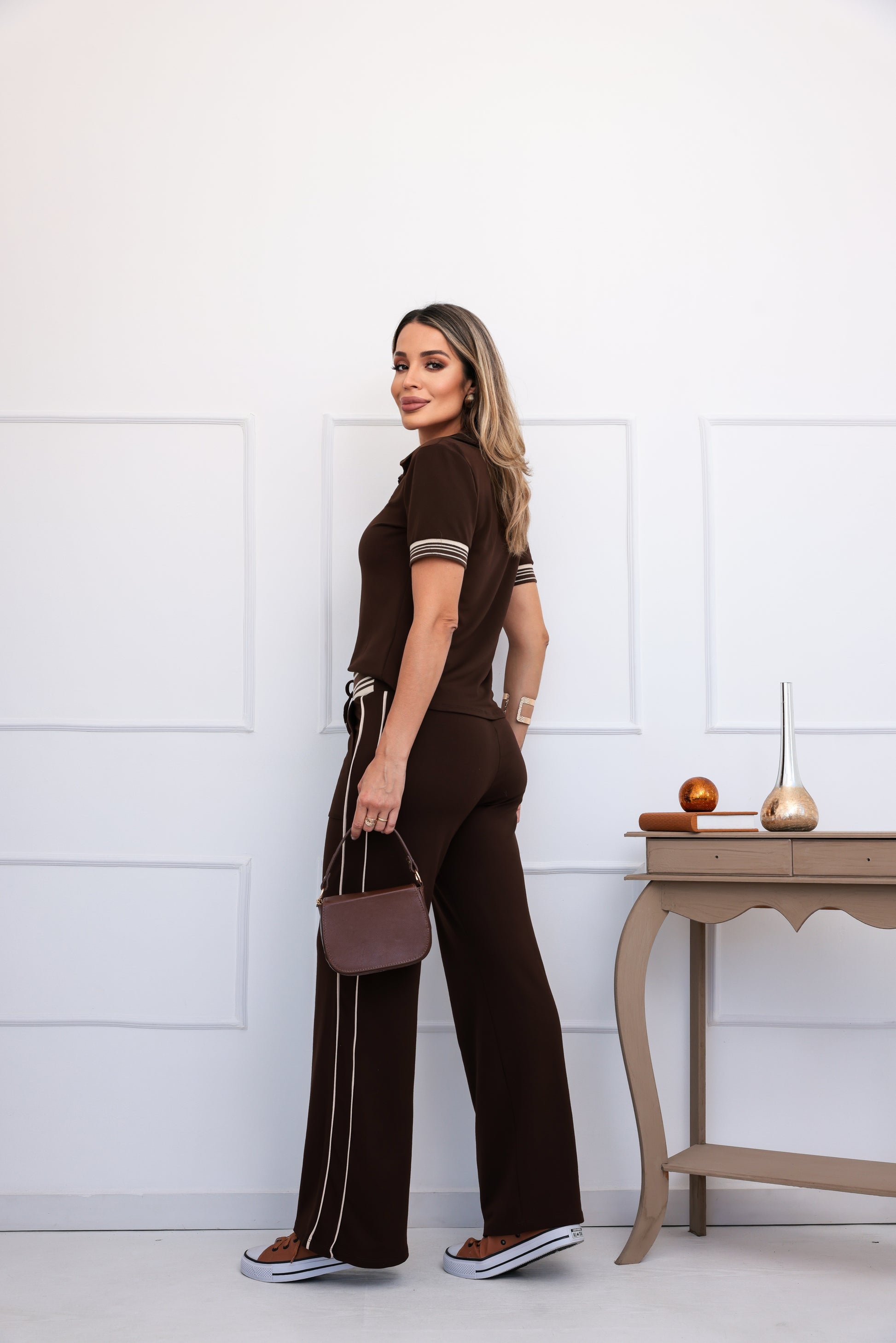 Conjunto Hollywood - Marrom