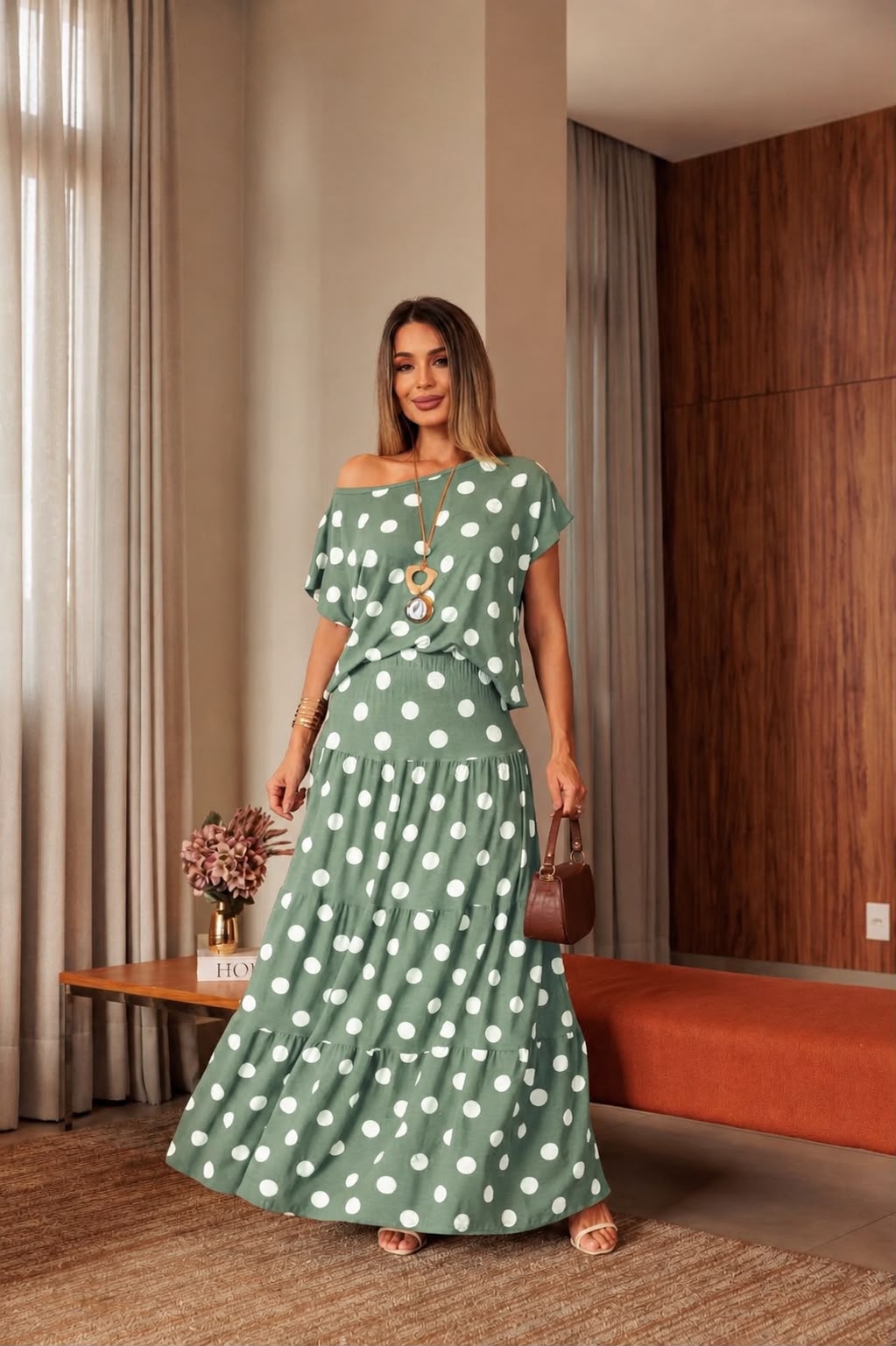 Conjunto Saia Jolie - Verde Oliva