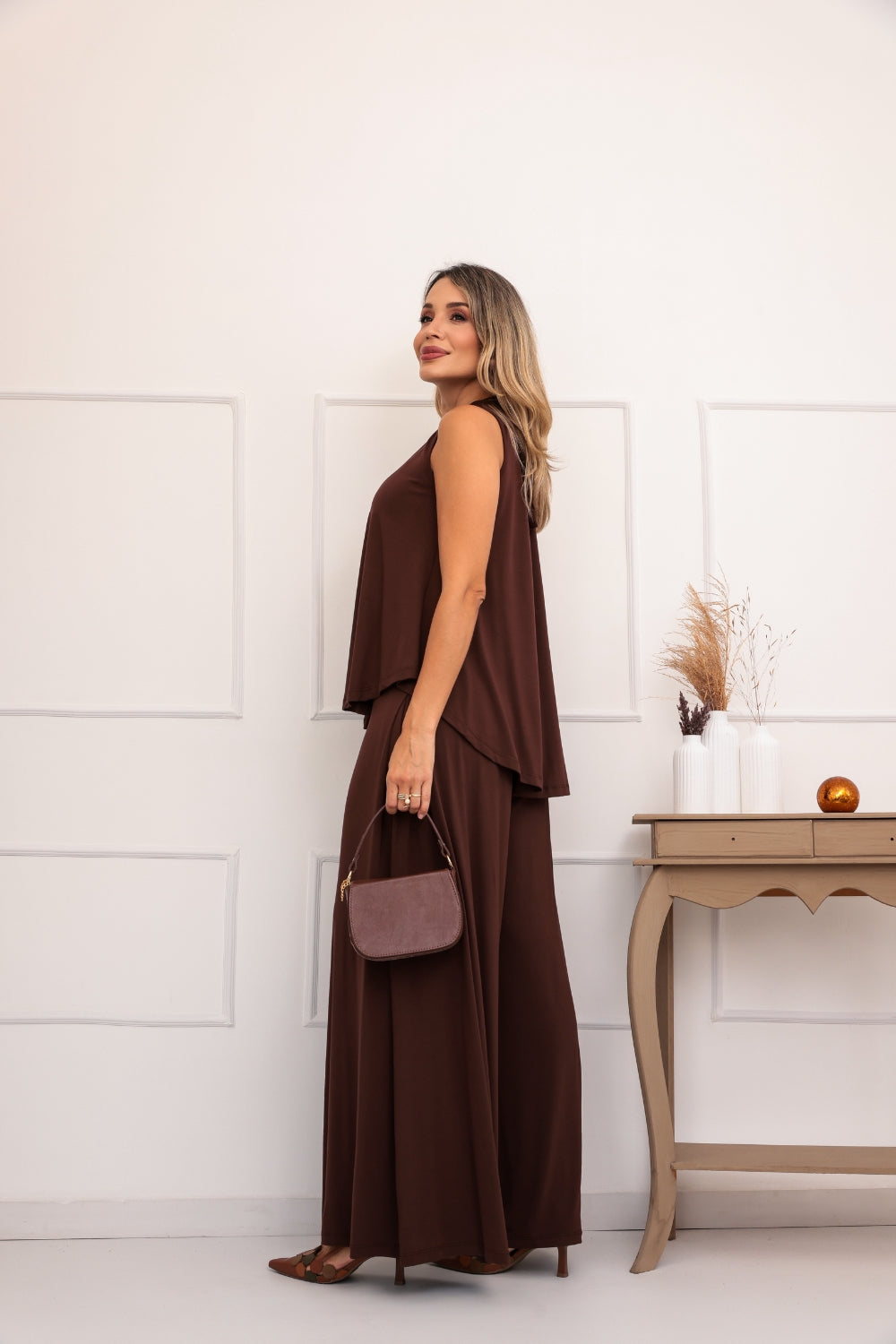 Conjunto Lyra - Marrom