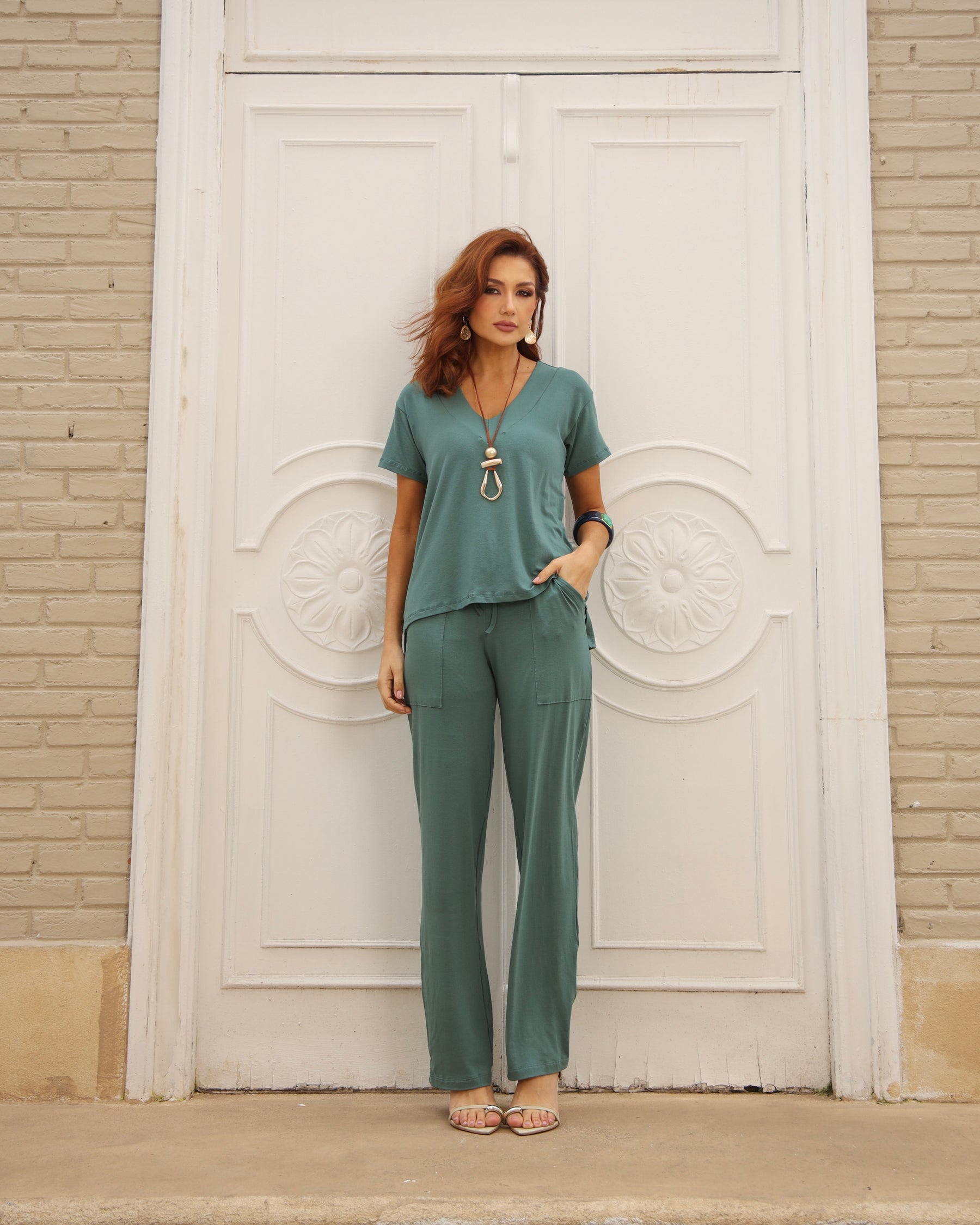 Conjunto Mega Confort - Verde Oliva