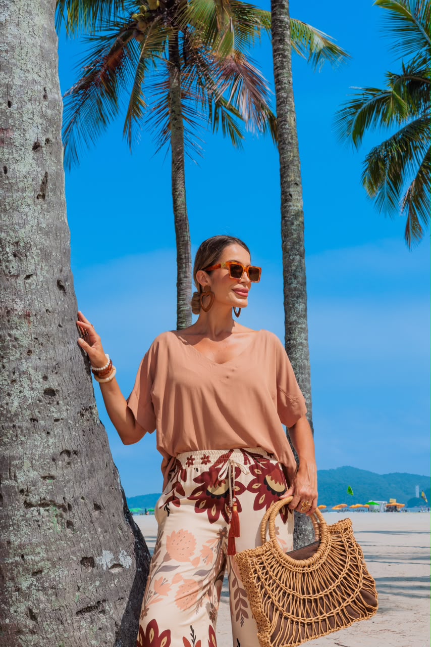 Conjunto Missisipi - Estampado Bordô Queimado