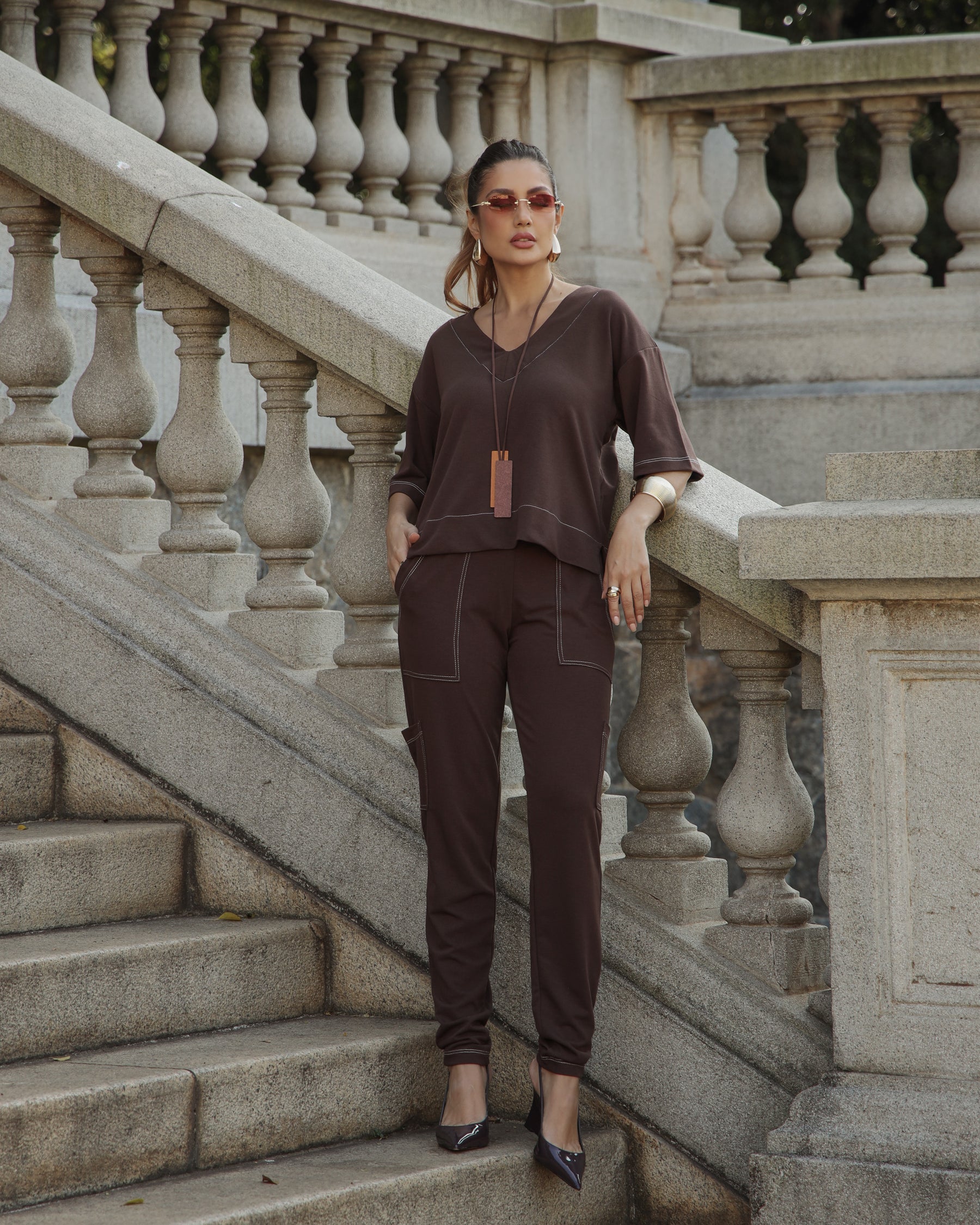 Conjunto Modern - Marrom