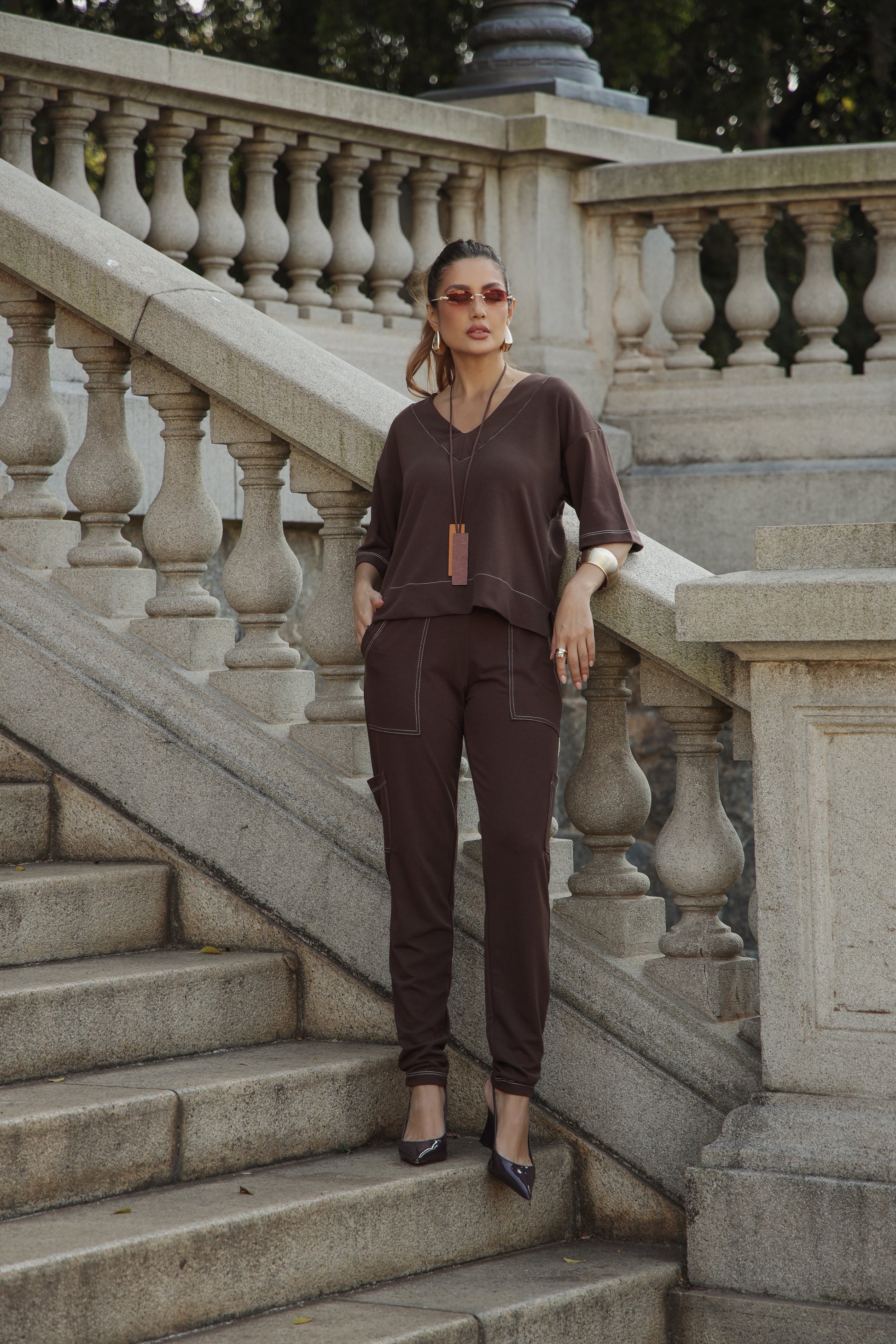 Conjunto Modern - Marrom