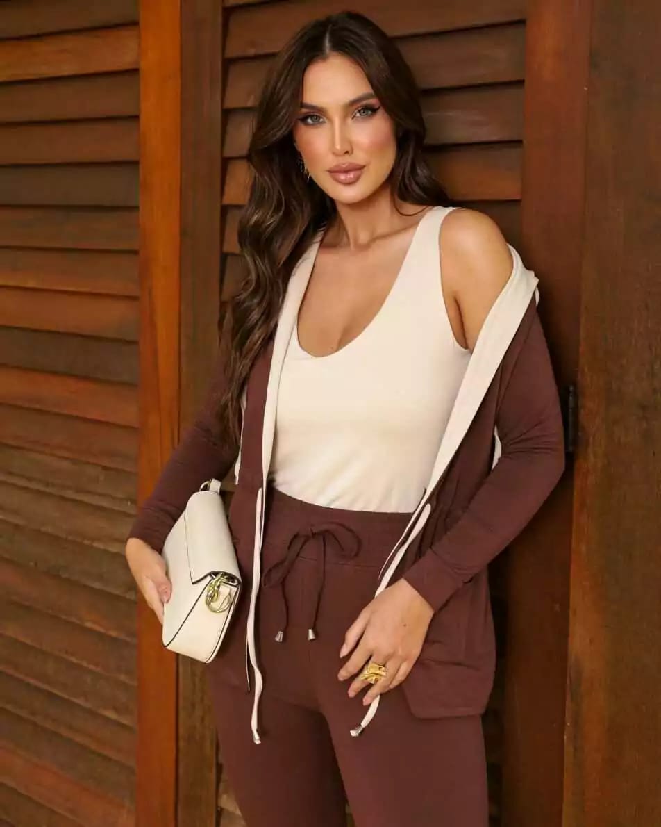 Conjunto Parka - Marrom
