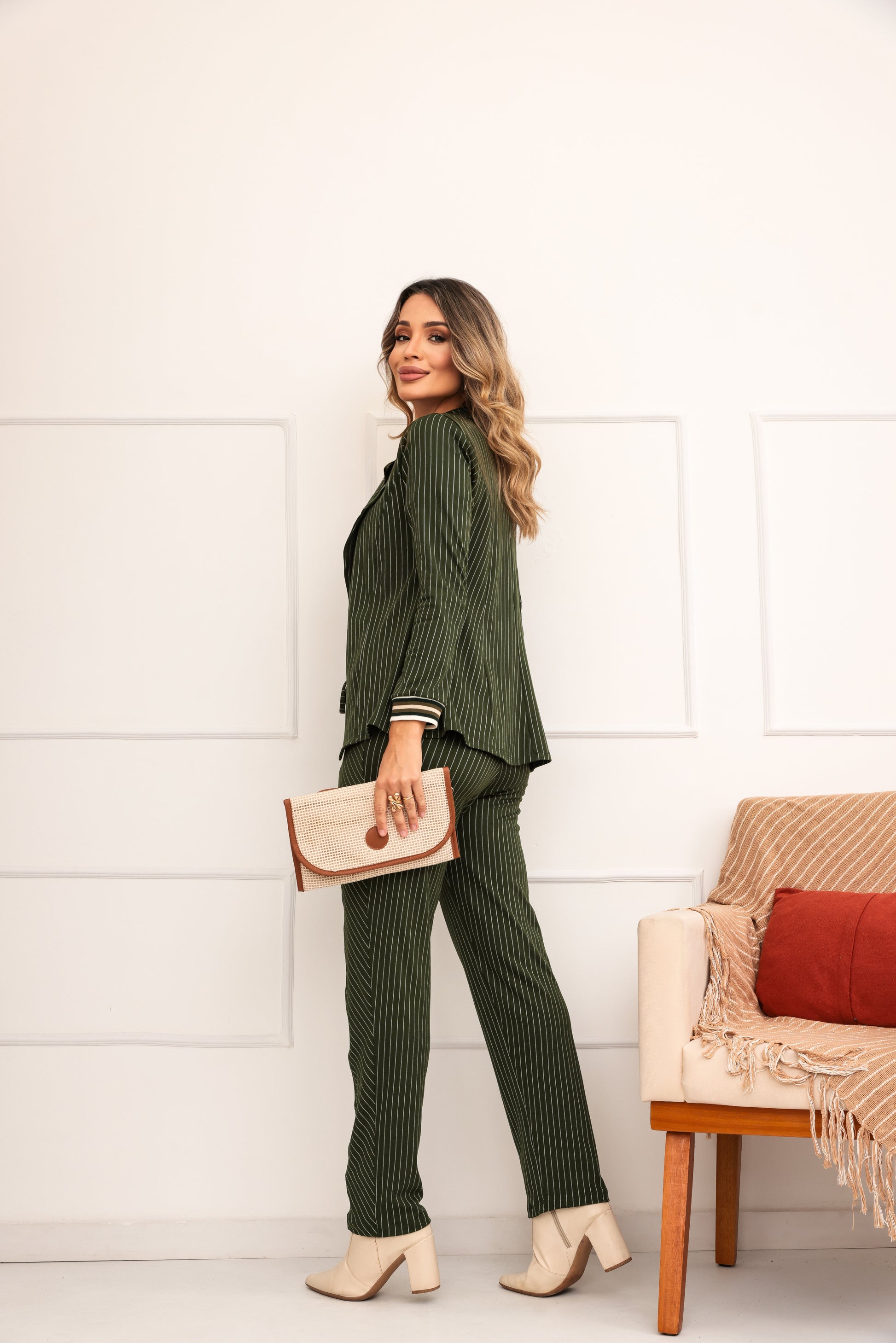 Conjunto Risca de Giz - Verde Militar