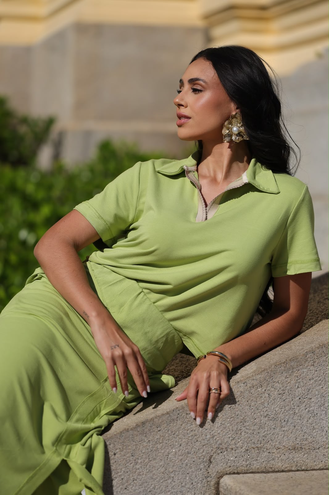 Conjunto Saia Marbella - Verde Claro