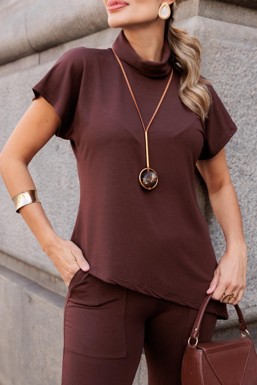 Conjunto Saoko - Marrom