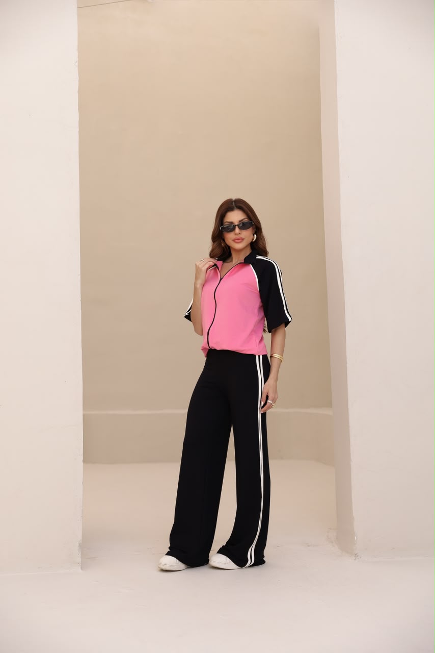 Conjunto Sensação - Rosa/Preto
