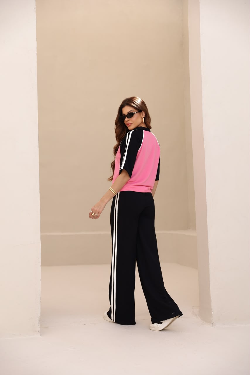 Conjunto Sensação - Rosa/Preto
