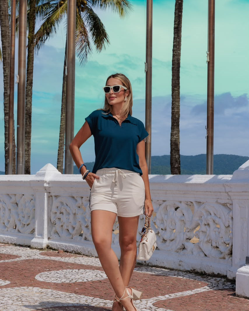 Conjunto Shorts Capanema - Azul Marinho