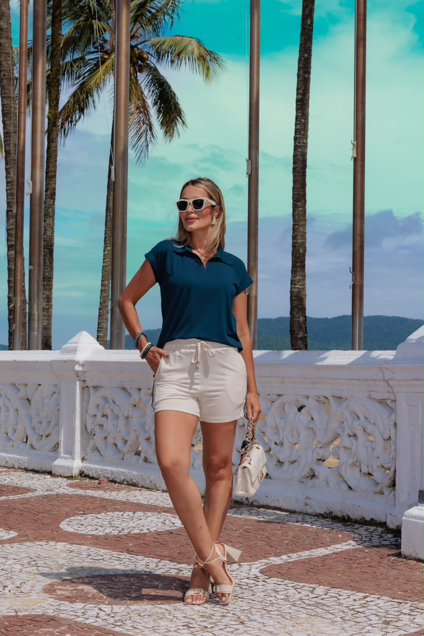 Conjunto Shorts Capanema - Azul Marinho