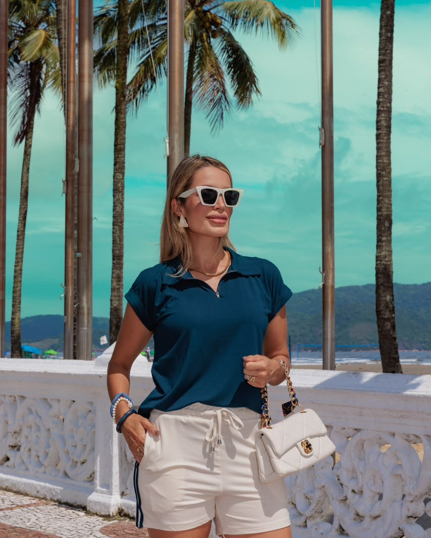 Conjunto Shorts Capanema - Azul Marinho