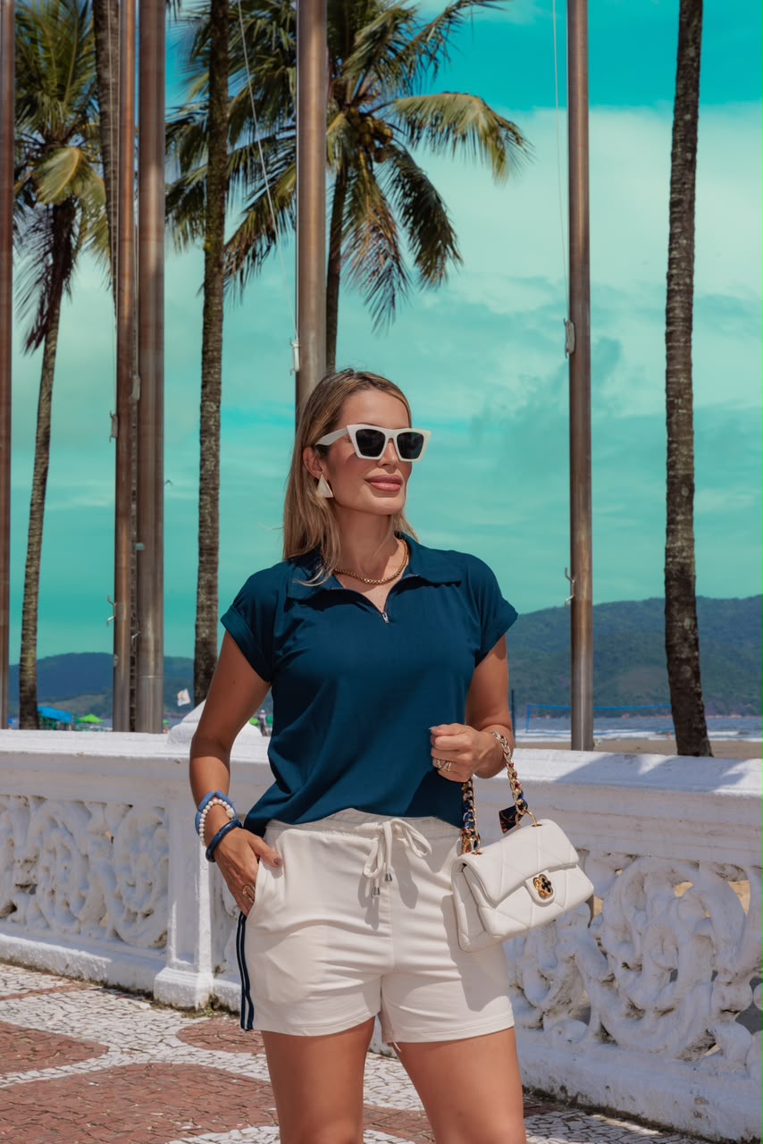 Conjunto Shorts Capanema - Azul Marinho