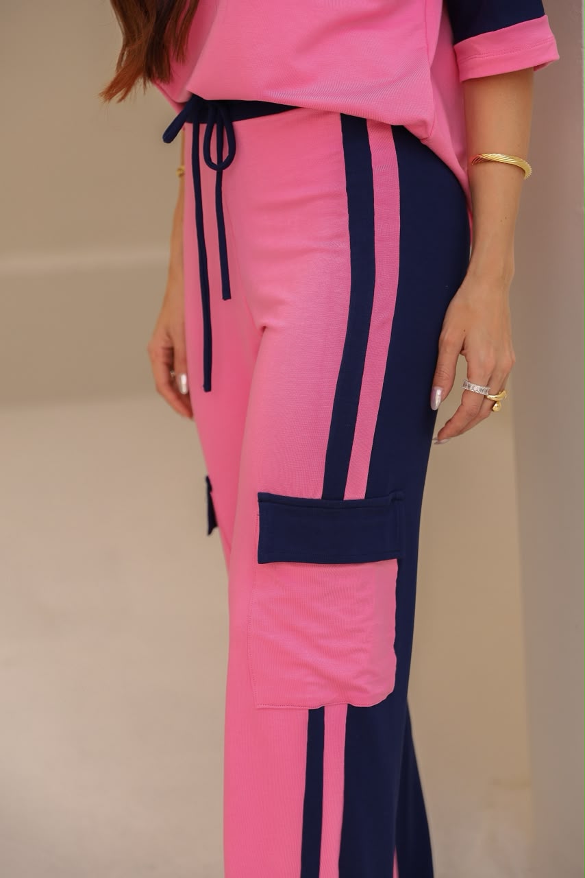 Conjunto Spencer - Azul Marinho/Rosa