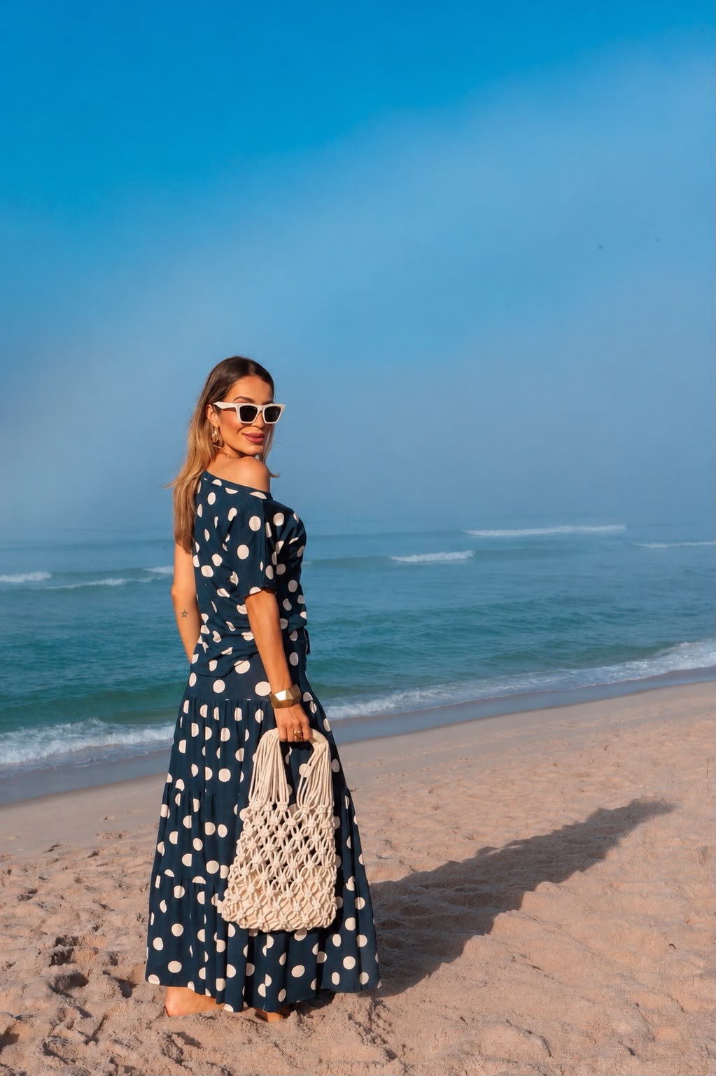 Conjunto Saia Três Marias - Azul Marinho