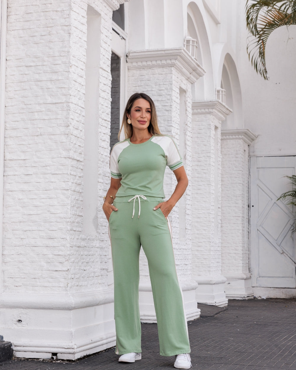 Conjunto Trevo - Verde Menta