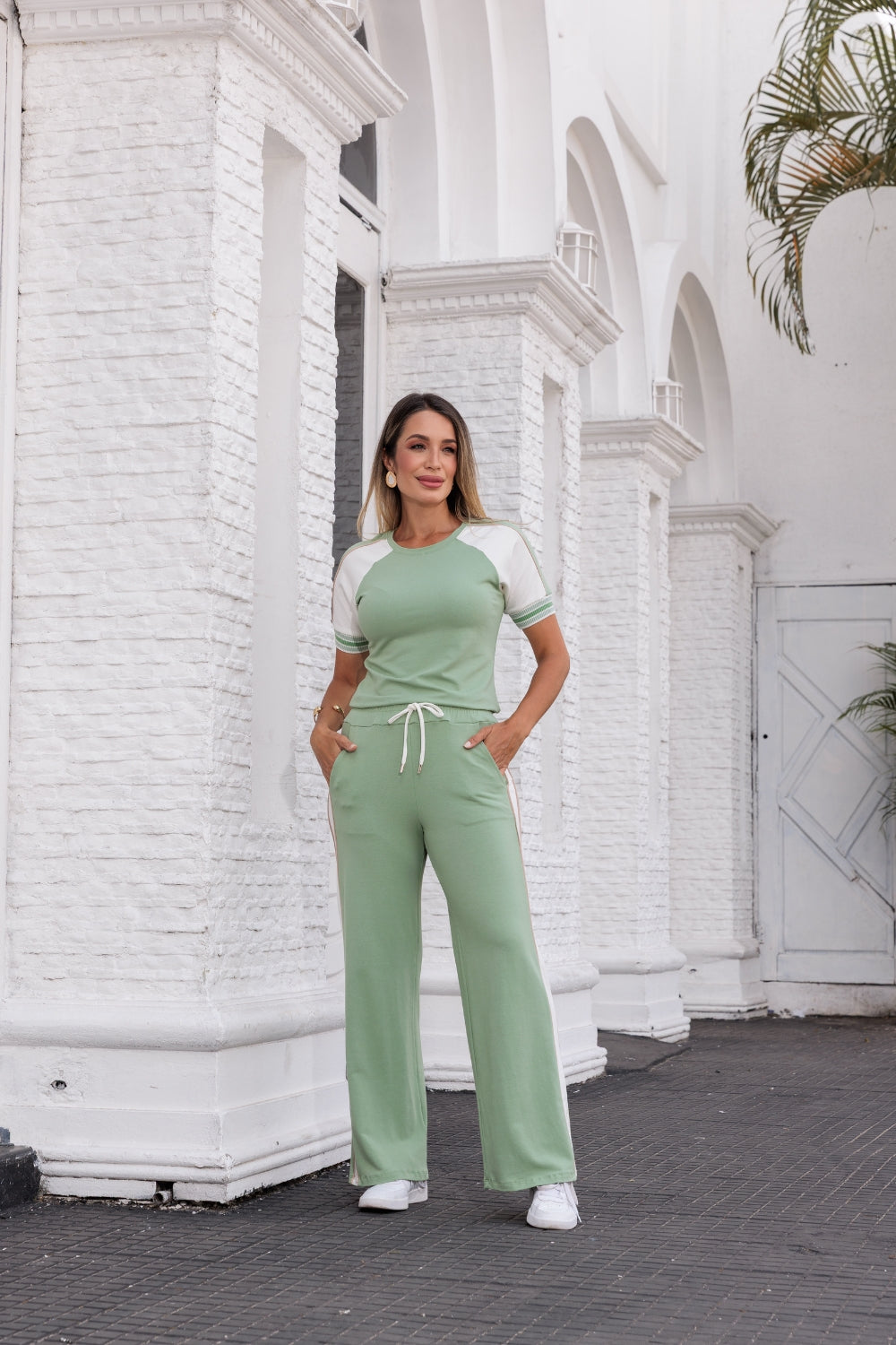 Conjunto Trevo - Verde Menta