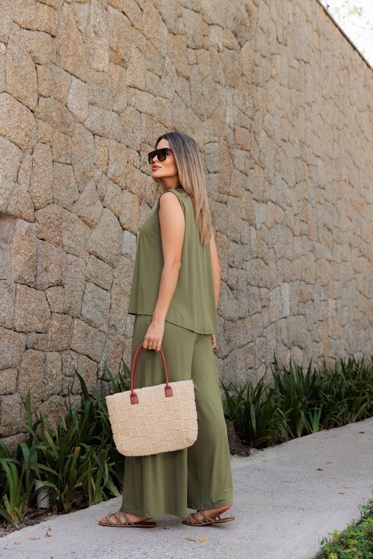 Conjunto Veneza - Verde Salsa