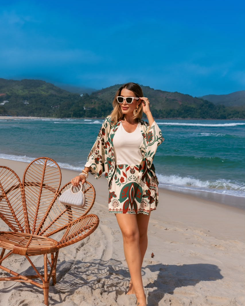 Conjunto Veranil - Estampado Verde