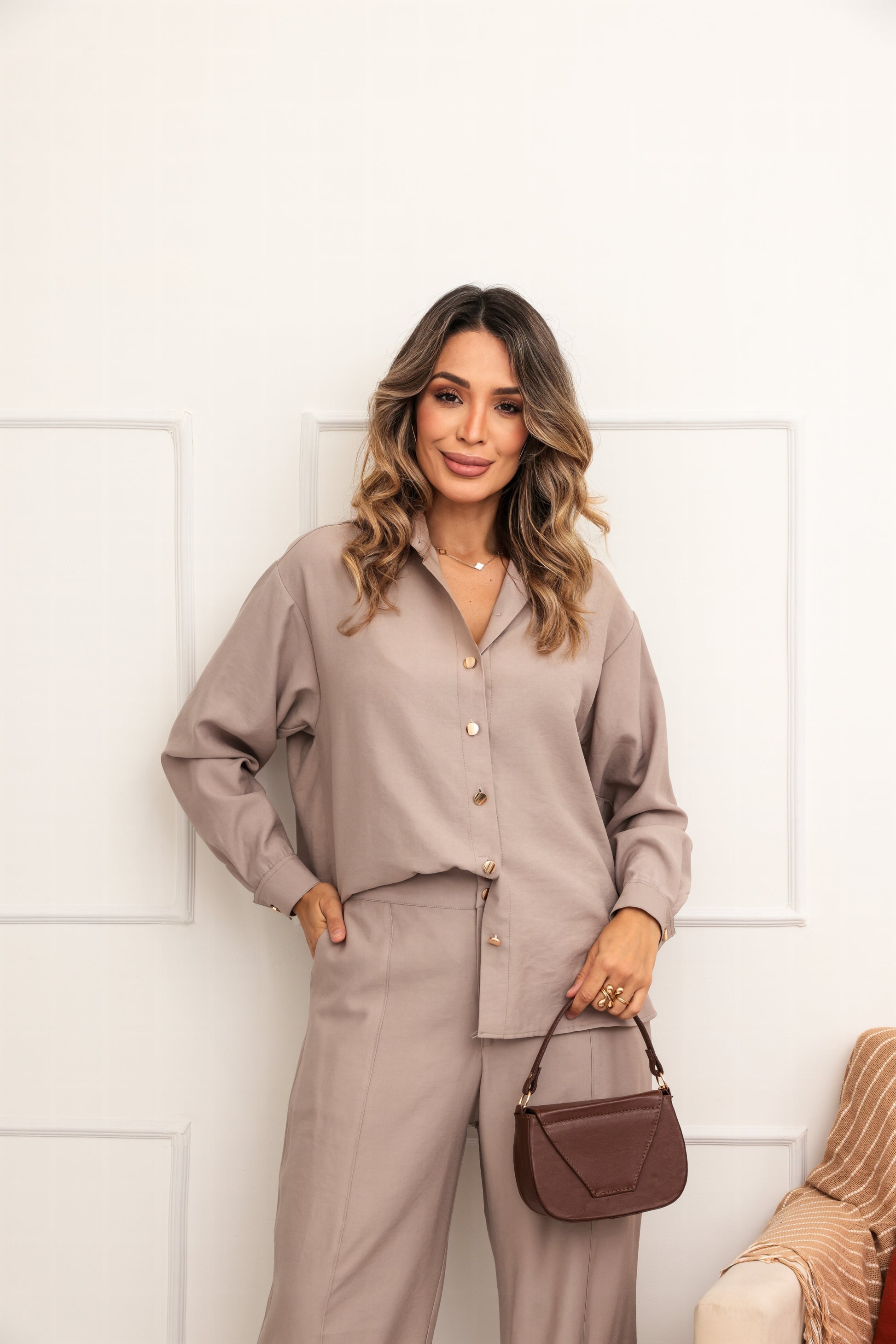 Conjunto Eldorado - Bege