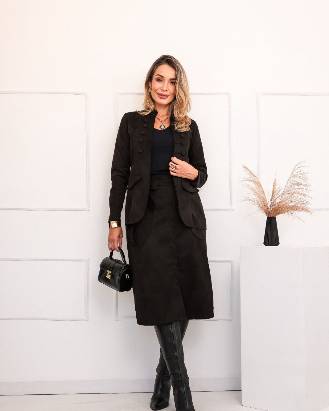 Conjunto Saia Tappy - Preto