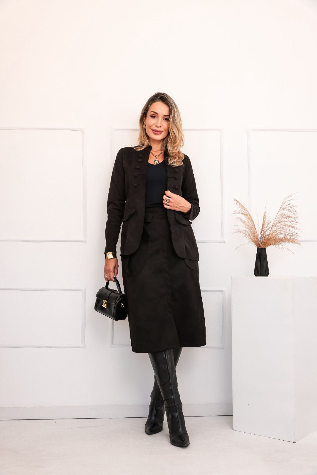 Conjunto Saia Tappy - Preto