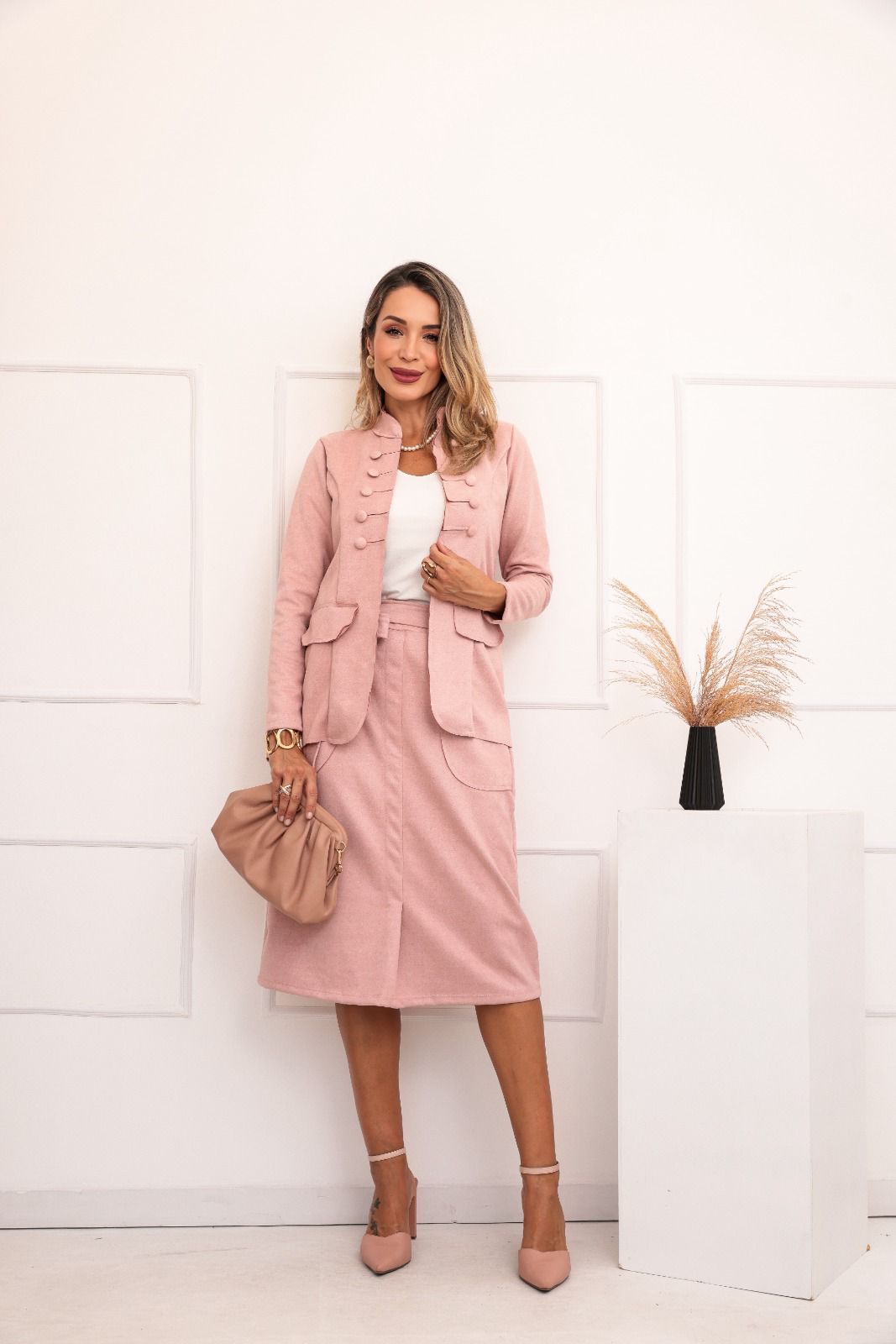 Conjunto Saia Tappy - Rose