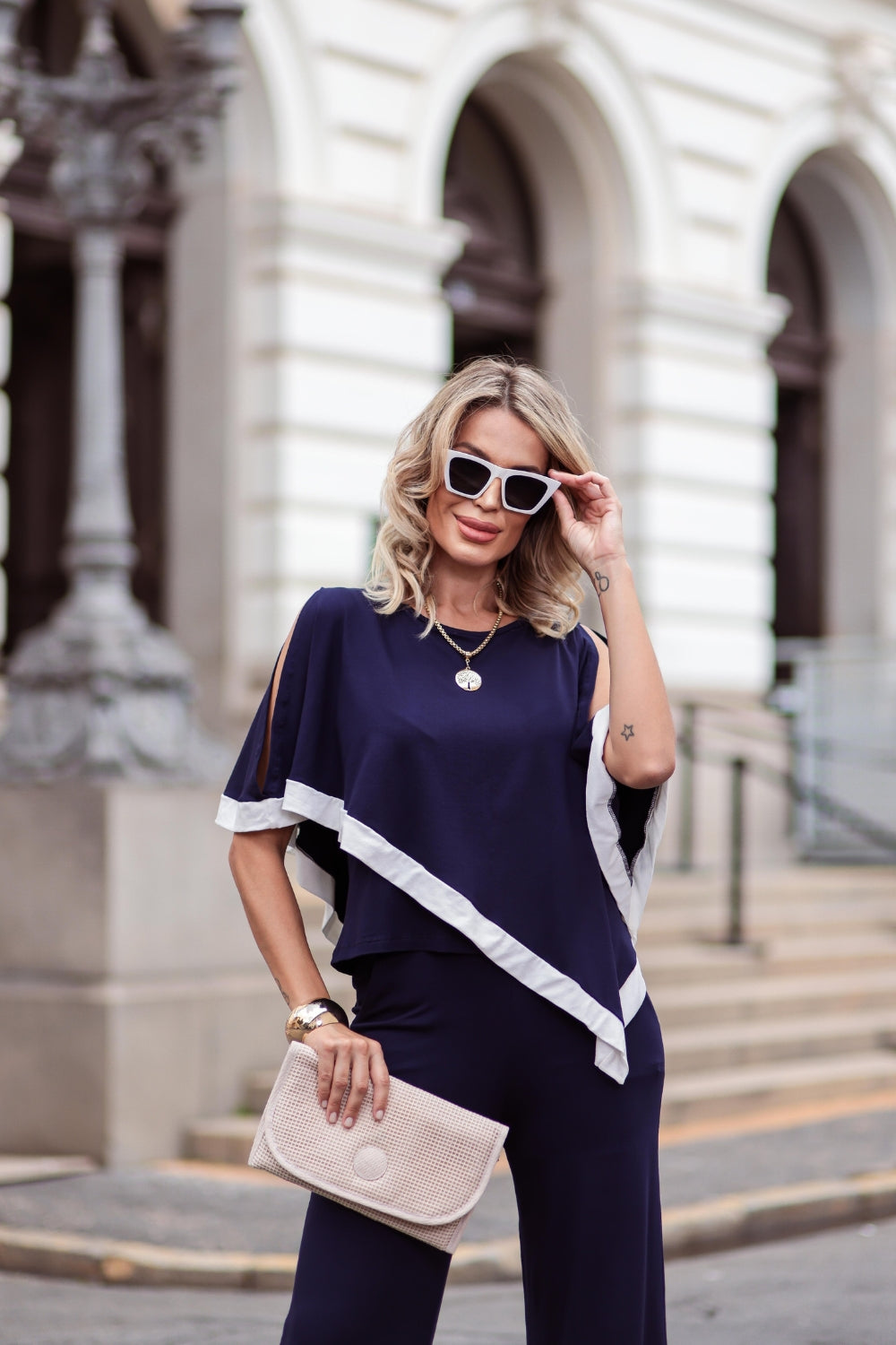 Conjunto Dalla Gold - Azul Marinho