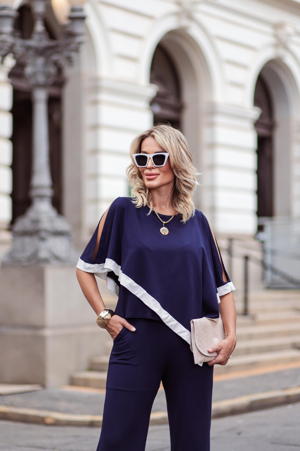 Conjunto Dalla Gold - Azul Marinho