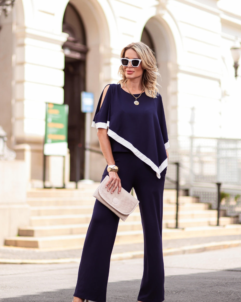 Conjunto Dalla Gold - Azul Marinho