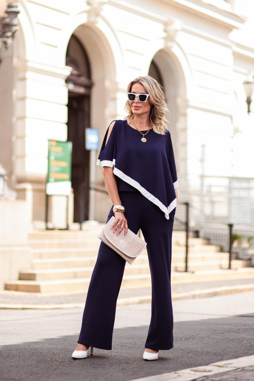 Conjunto Dalla Gold - Azul Marinho