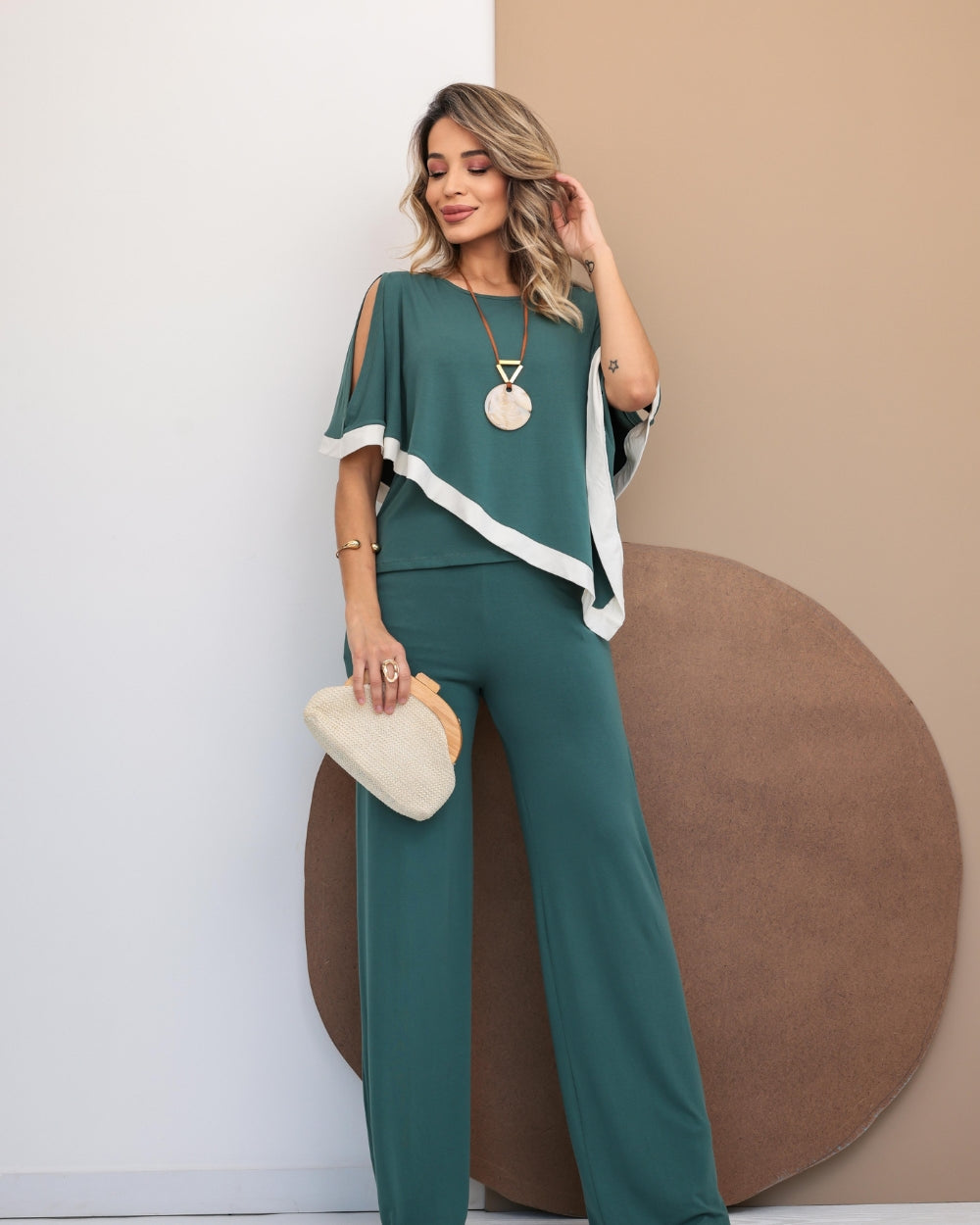 Conjunto Dalla Gold - Verde Oliva