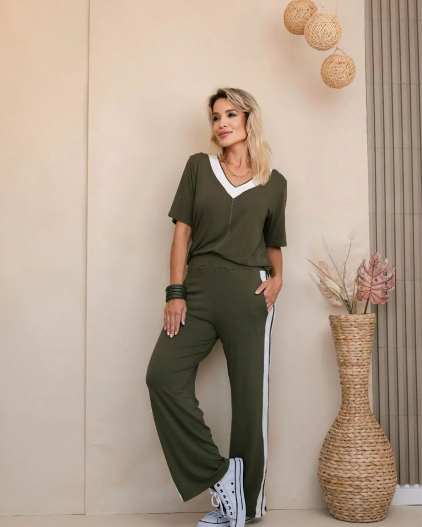 Conjunto Horizonte - Verde Militar