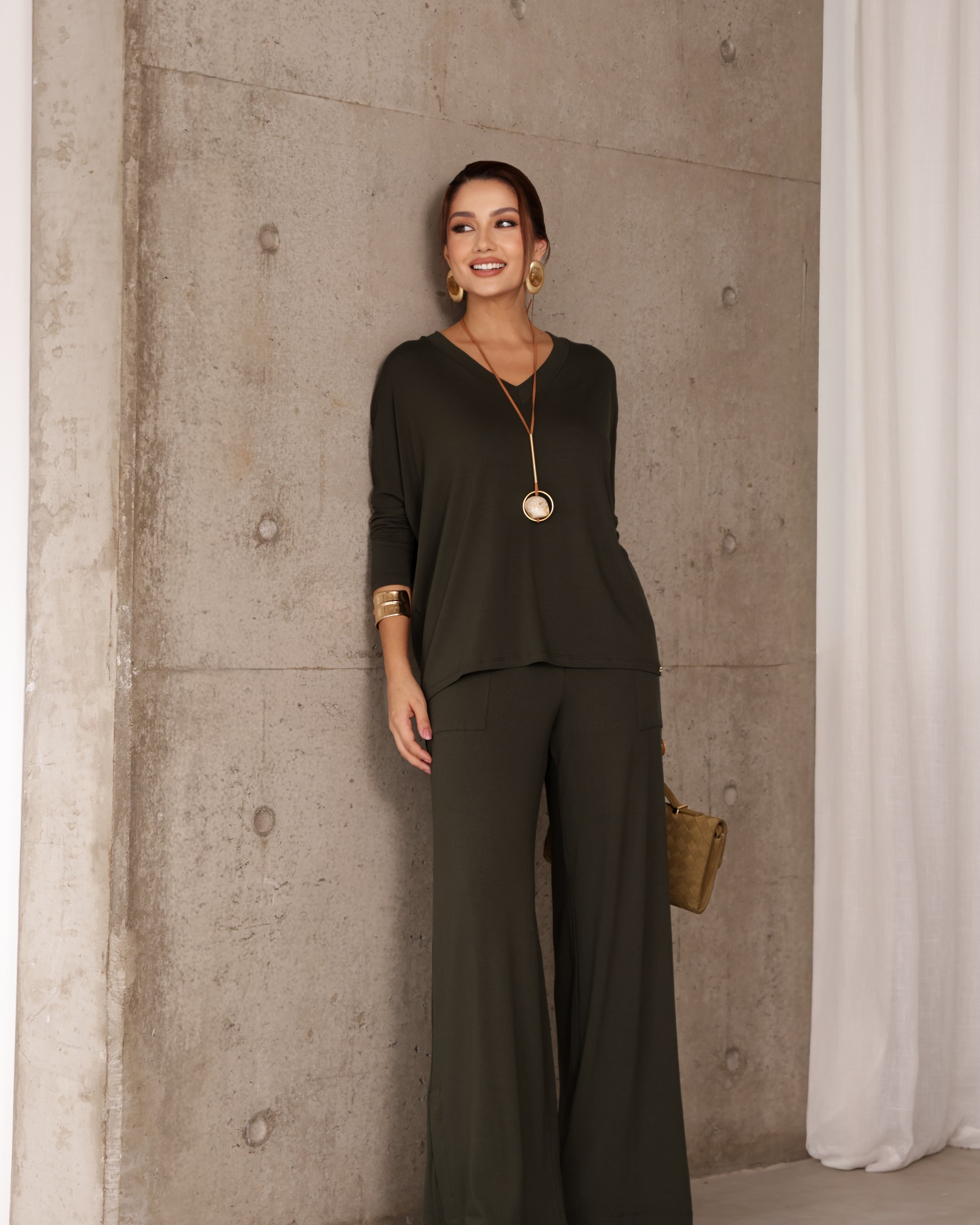 Conjunto Max Confort - Verde Musgo