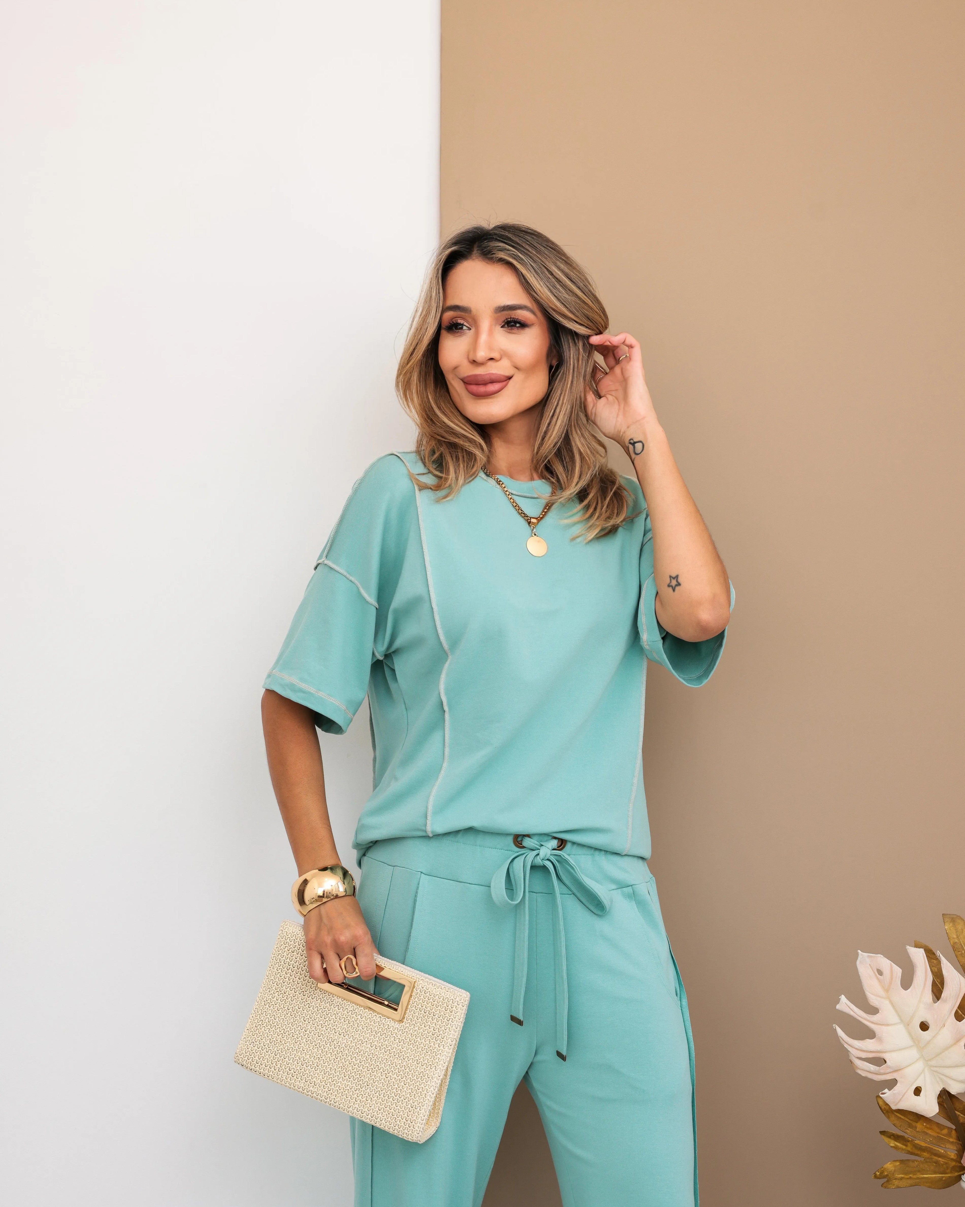 Conjunto Mexicano - Verde Menta