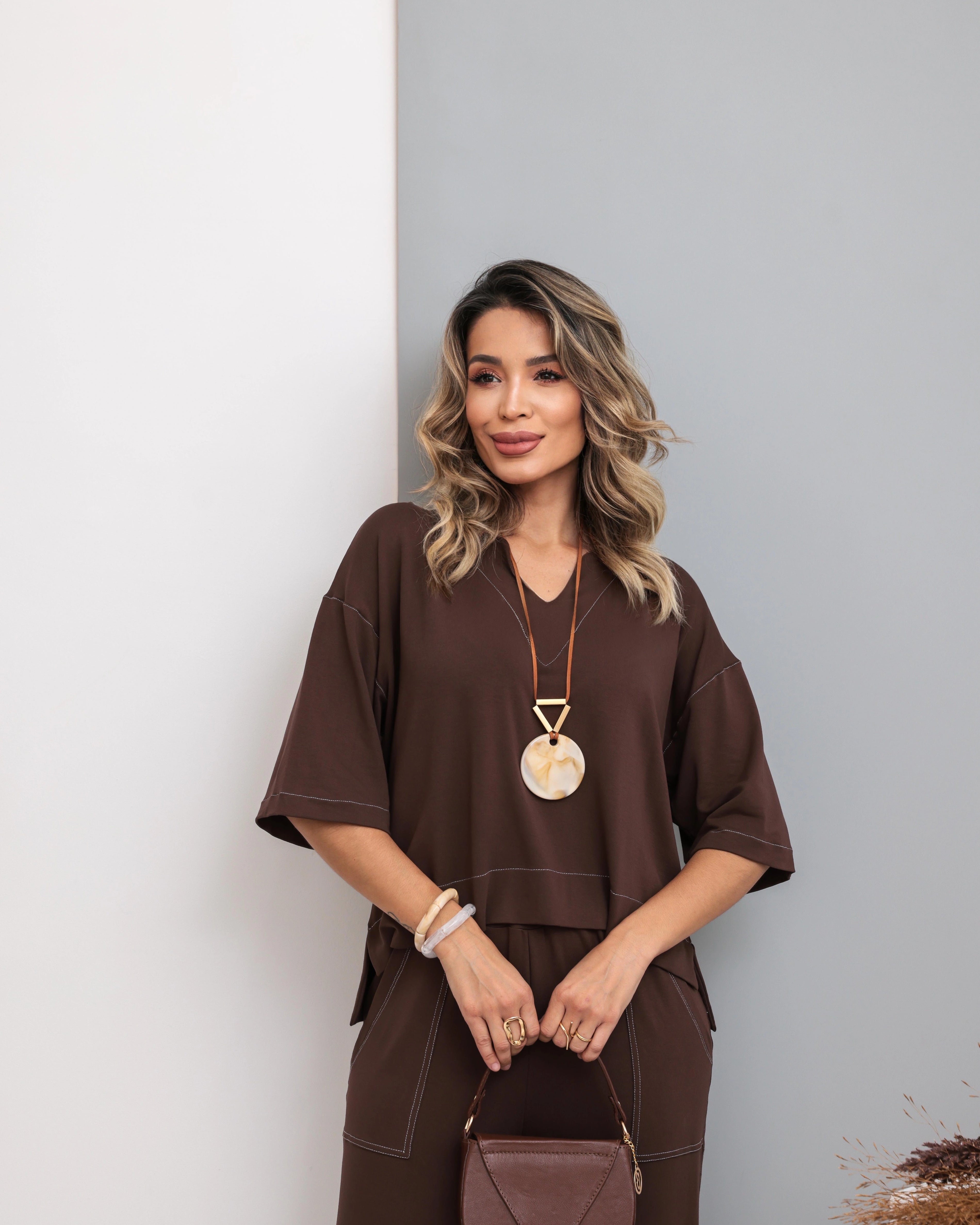 Conjunto Modern - Marrom