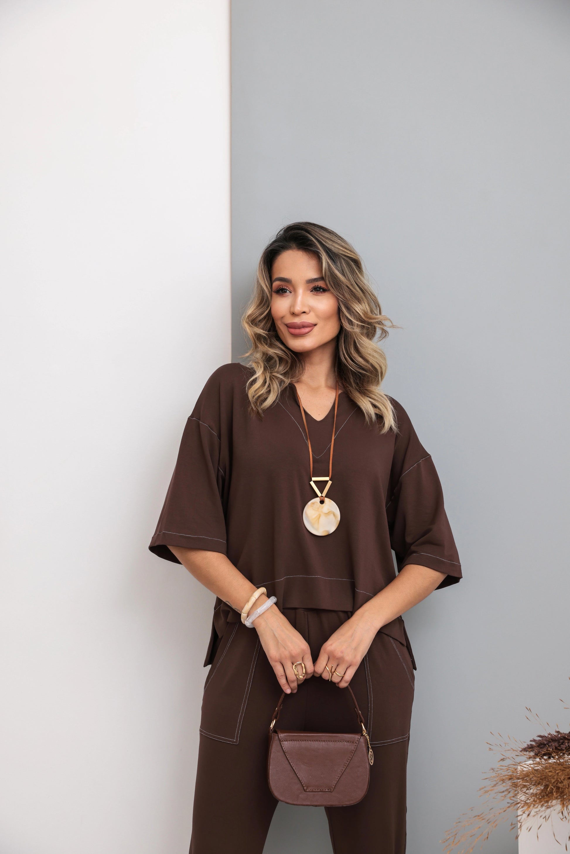 Conjunto Modern - Marrom