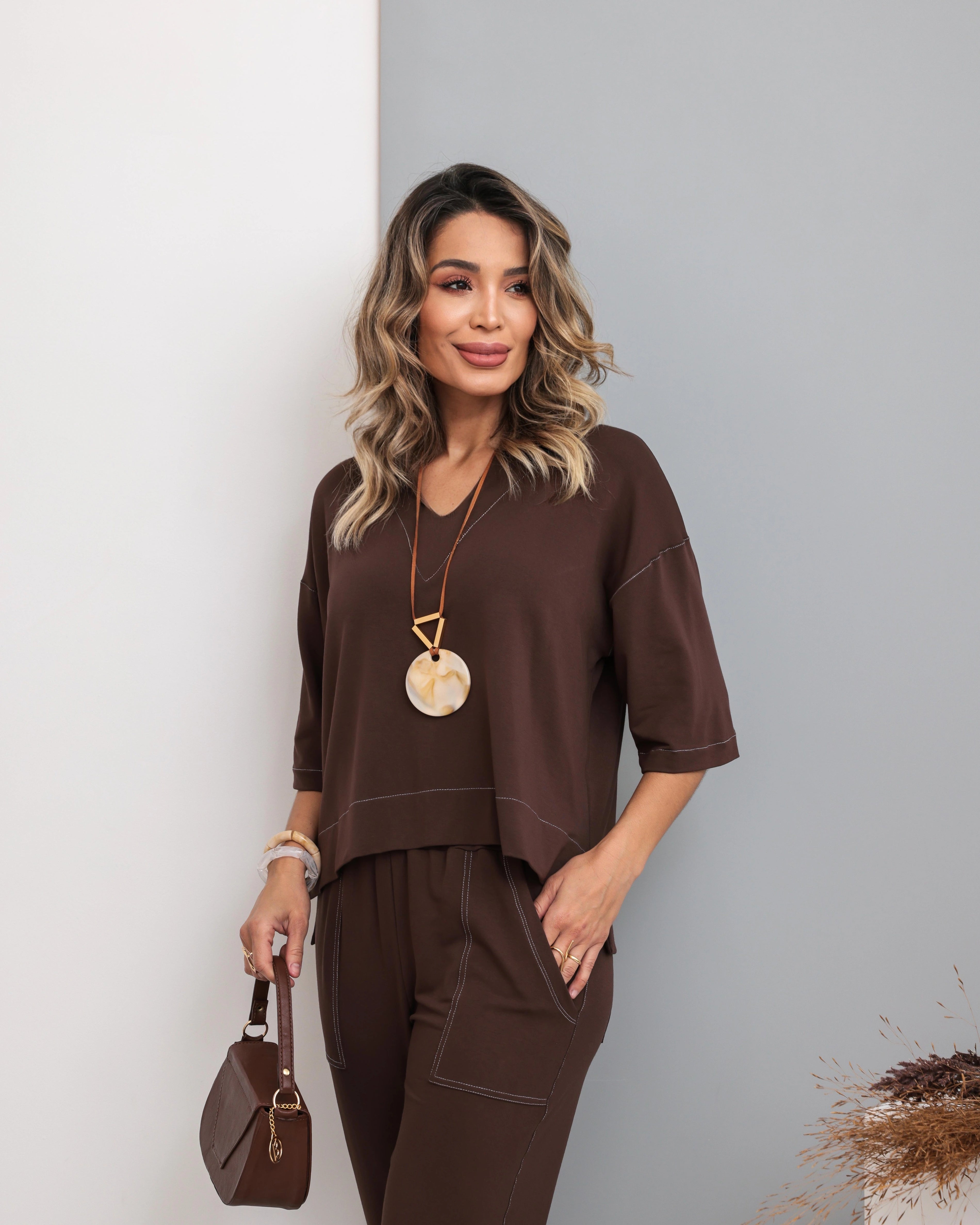 Conjunto Modern - Marrom