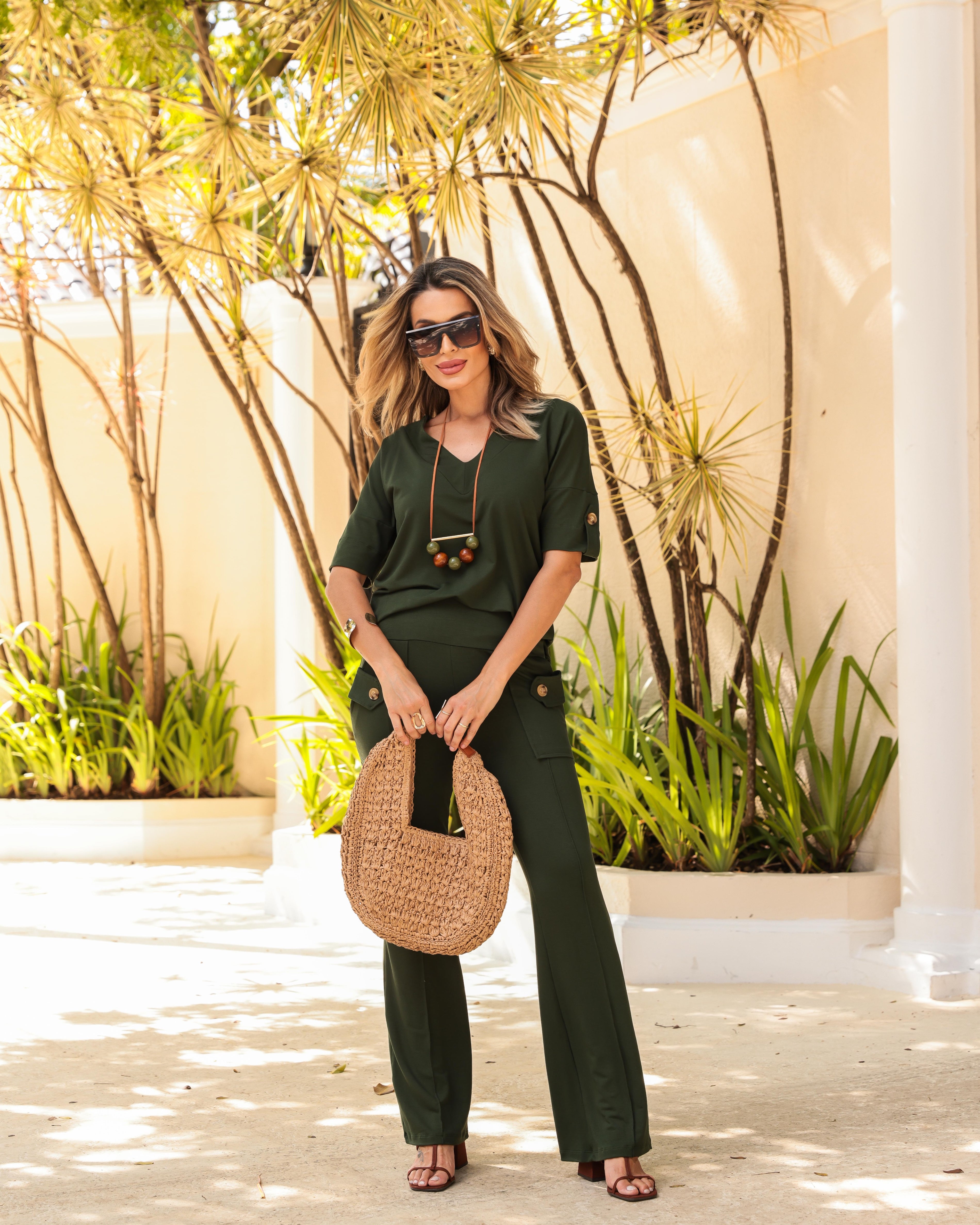 Conjunto Madrid - Verde Musgo