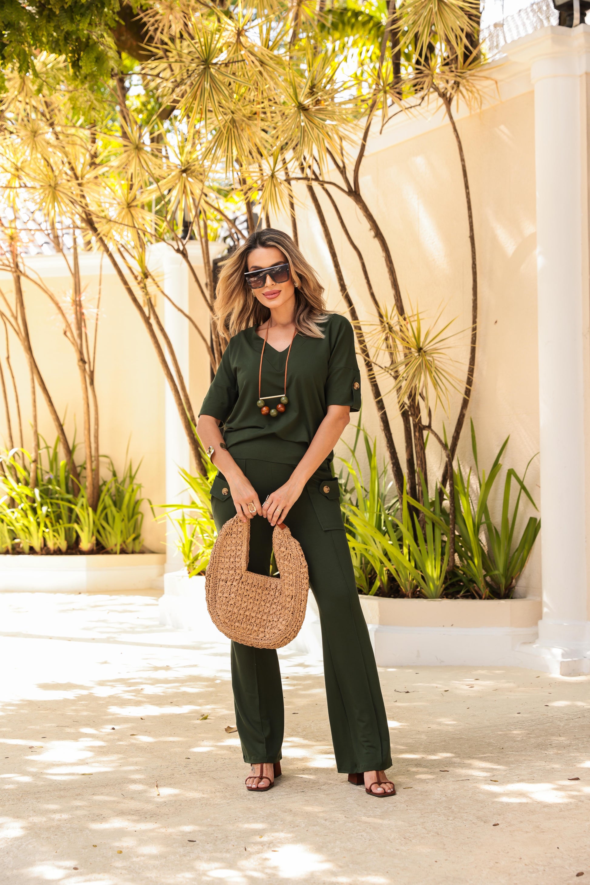 Conjunto Madrid - Verde Musgo