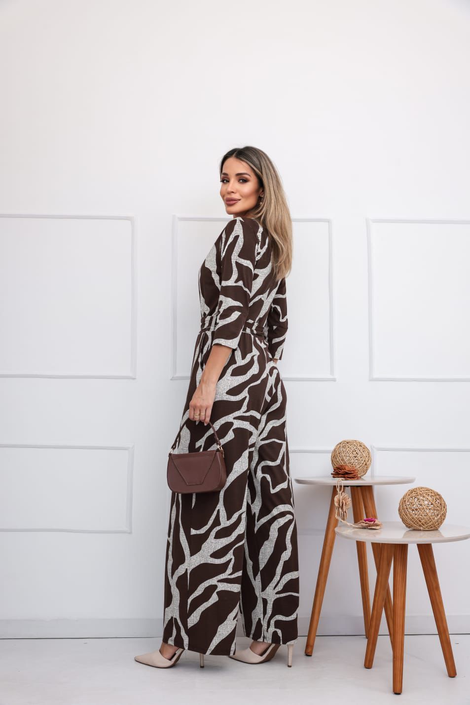 Macacão Argo - Animal Print Marrom