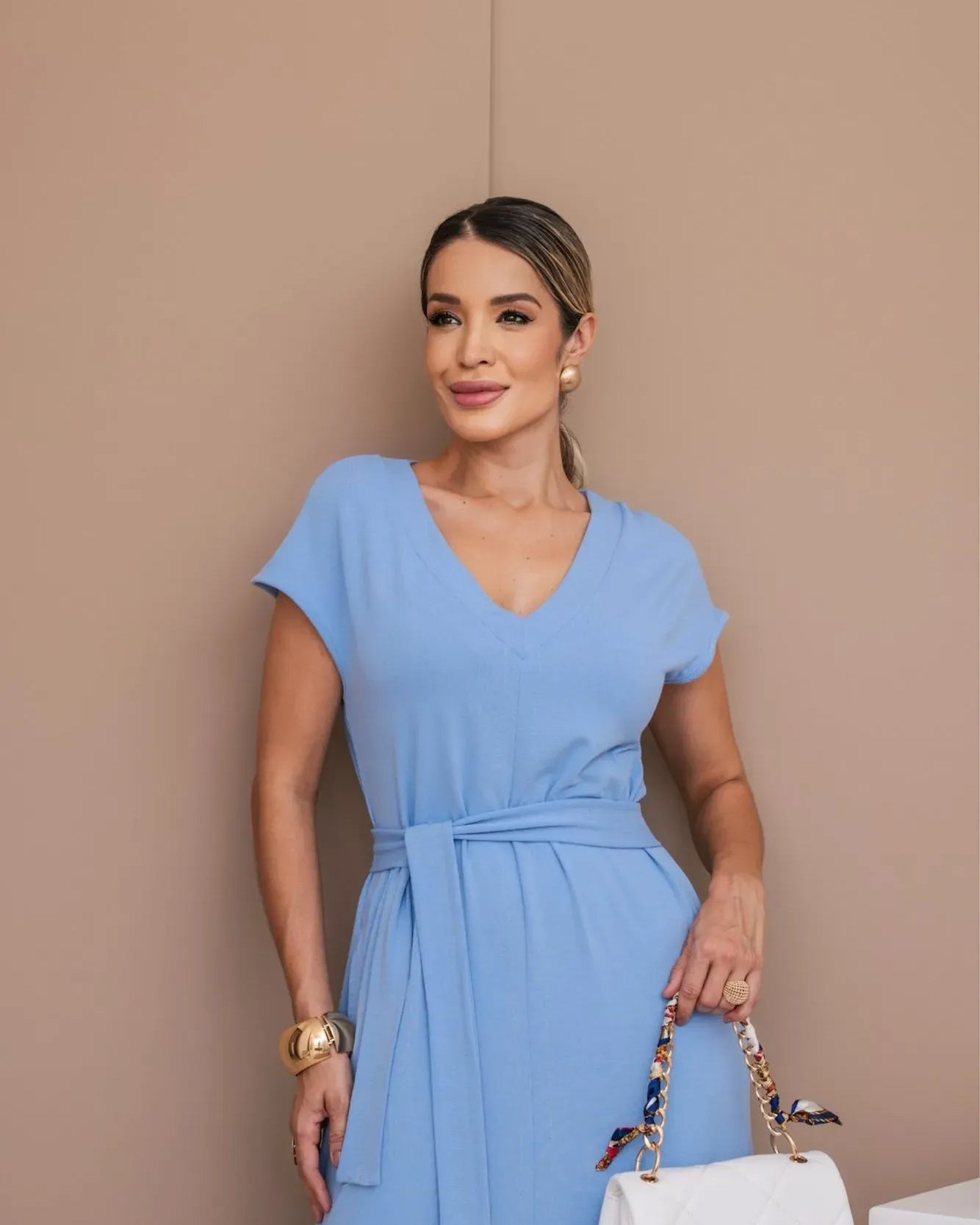 Vestido Impacto - Azul Claro