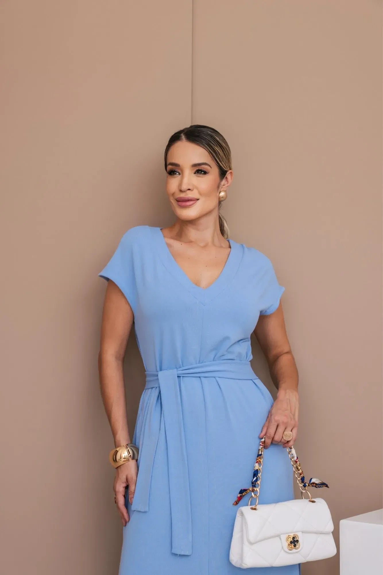 Vestido Impacto - Azul Claro
