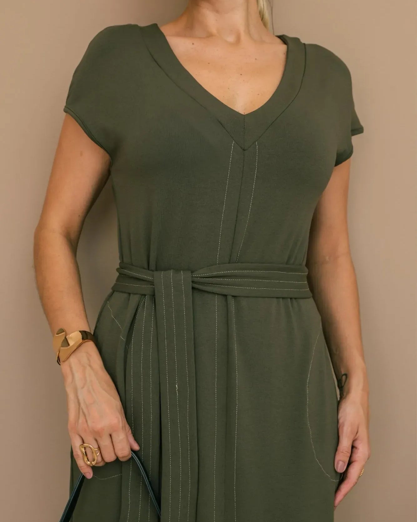 Vestido Impacto - Verde Militar