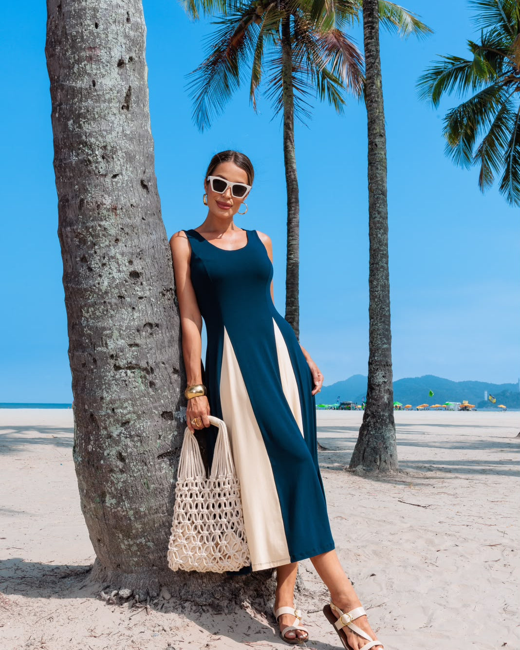 Vestido Aluna - Azul Marinho