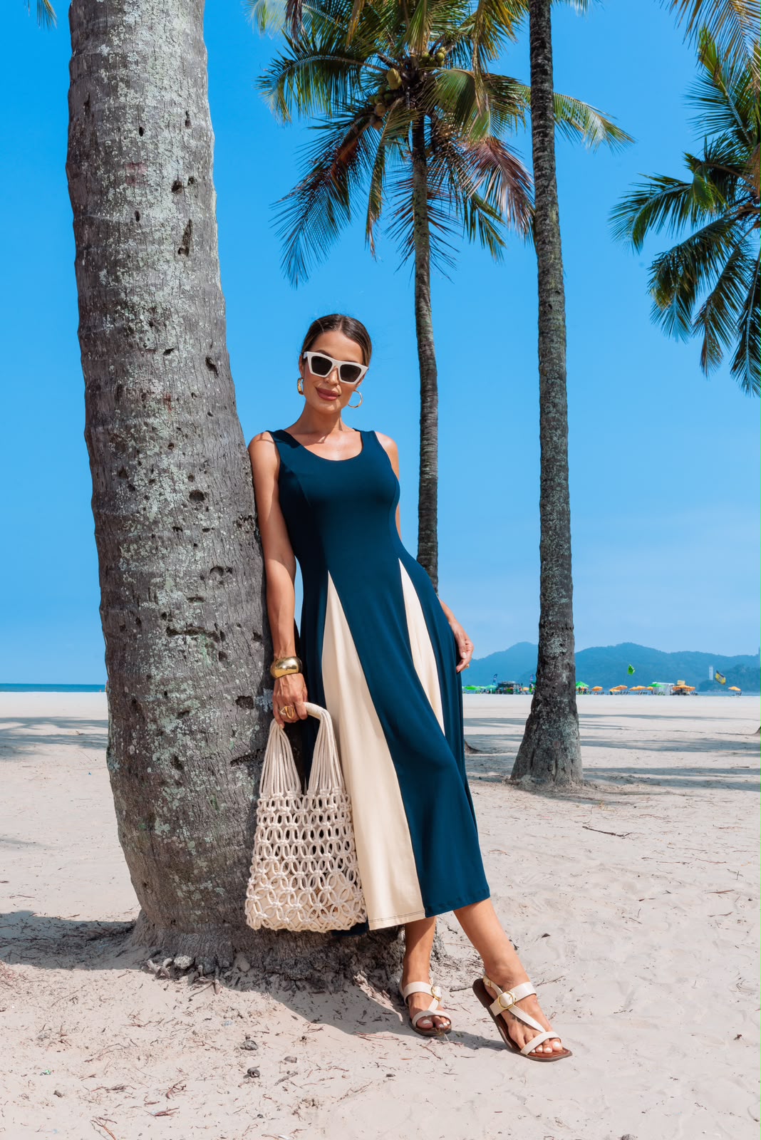 Vestido Aluna - Azul Marinho