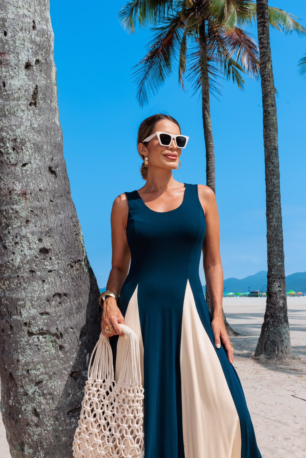 Vestido Aluna - Azul Marinho