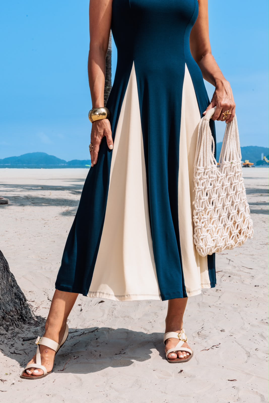Vestido Aluna - Azul Marinho