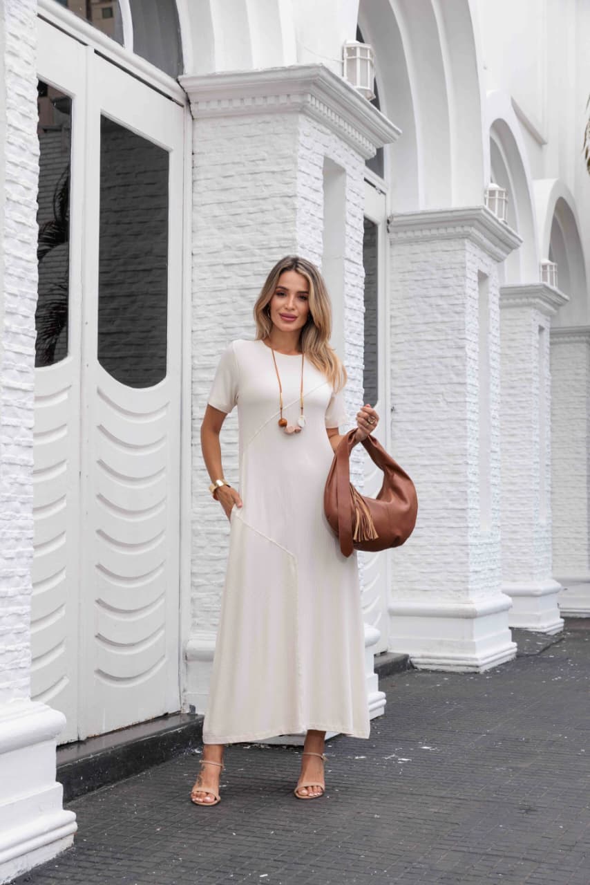 Vestido Amazônia - Off White
