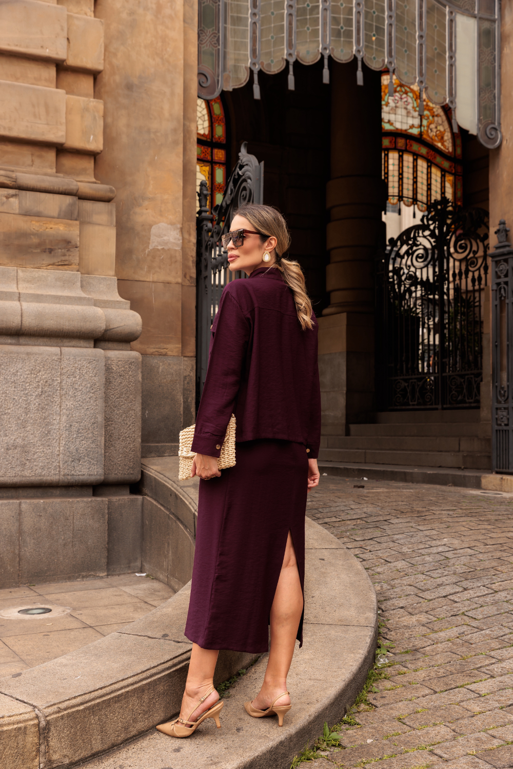 Vestido Austin - Burgundy